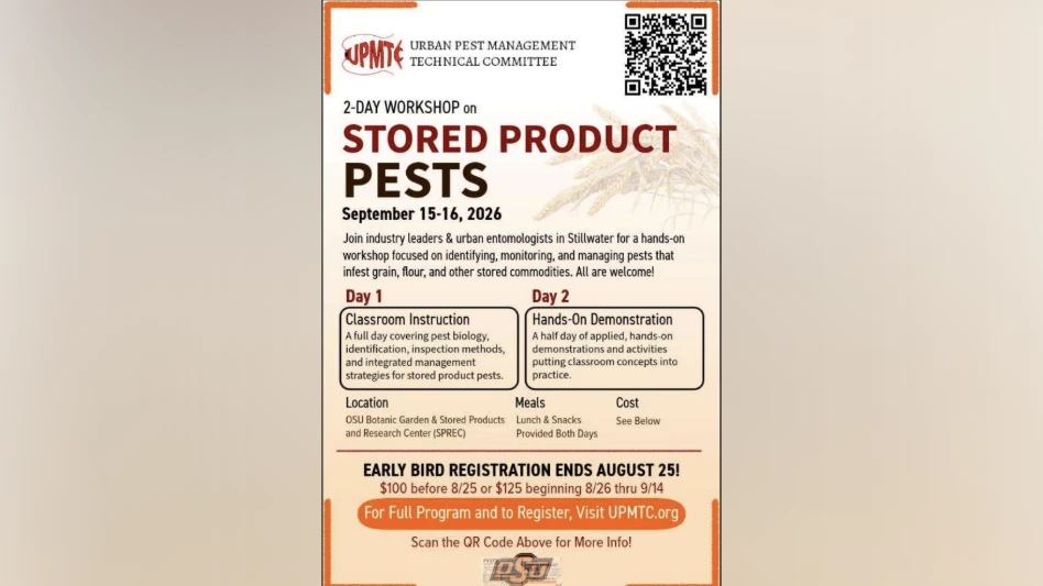 UPMTC Workshop to Deliver Advanced Stored Product Pest Management Training